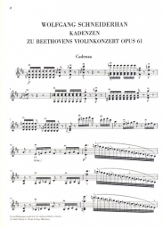 Concerto in D, Op. 61 - Cadenzas