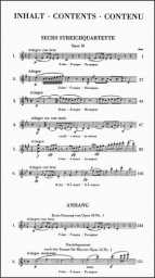 Beethoven - String Quartets Op. 18 Score (HEN)