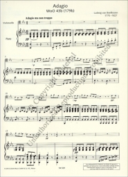 Adagio for Violincello and Piano WoO 43b