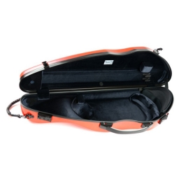 Bam Hightech Compact Slim Violin Case - Orangey