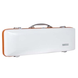 Bam Ice Supreme Hightech Oblong Violin Case - w/ Orange