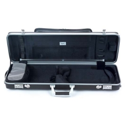 Étui avec pochette Bam Panther Hightech Oblong pour violon - Noir Étui avec pochette Bam Panther Hightech Oblong pour violon - Noir
