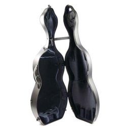 Bam Hightech Shamrock Cello Case - White, with wheels