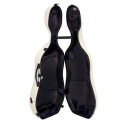 BAM Supreme Ice Hightech Cello Case - White - Black Trim