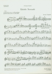 Copland - Ukelele Serenade for Violin and Piano (B&H)