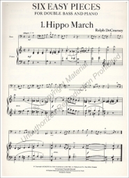 DeCoursey, - Six Easy Pieces for Bass and Piano (BERAN)