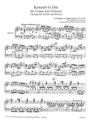Dittersdorf - Violin Concerto in G major (HOFMEISTER)
