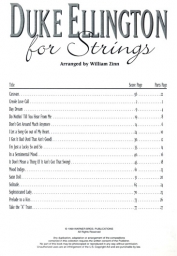 Duke Ellington  for Strings  - Violin I