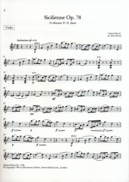 Faure - Sicilienne Op. 78 for Violin and Piano (PET)