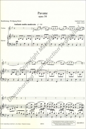 Faure - Pavane Op. 50 for Violin and Piano (SCHOTT)