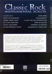 Classic Rock Instrumental Solos - Violin/Piano/CD