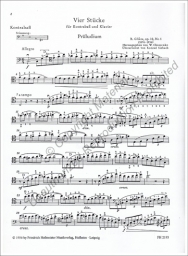 Four Pieces for Bass and Piano Op.32