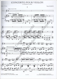 Concerto pour Violon et Orchestra a cordes