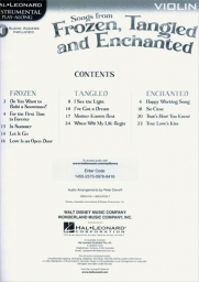 Songs from Frozen, Tangled and Enchanted - Violin