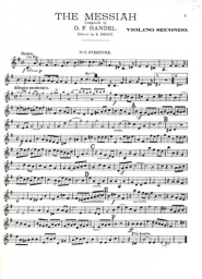 Handel - The Messiah - Violin 2 Part (SCHIR)