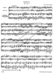 Handel - Trio Sonata for 2 Violins and Basso Continuo (BAR)