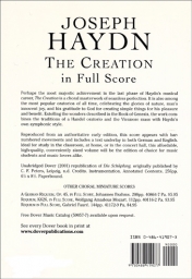 Haydn - The Creation in Full Score (DOVER)