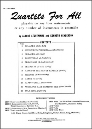 Quartets For All - Cello/Bass