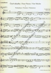 Hertl - Four Pieces For Double Bass and Piano