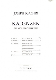 Cadenzas to Violin Concertos (Viotti/Mozart/Beethoven/Brahms)