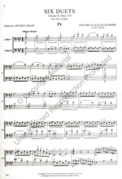 Kummer - Six Duets For Two Cellos Op.156 - Volume 2