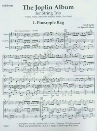 The Joplin Album for String Trio - Score