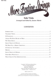 More Festive Strings for Solo Viola