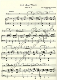 Lied ohne Worte D-Dur fur Violoncello (Viola) und Klavier