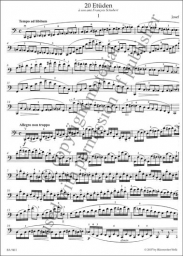 20 Etudes for Violoncello, Op. 11