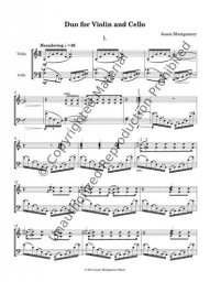 Montgomery - Duo for Violin and Cello Montgomery - Duo for Violin and Cello