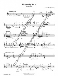 Montgomery - Rhapsody No. 1 for Solo Violin