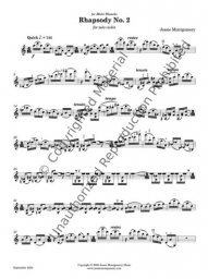 Montgomery - Rhapsody No. 2 for Solo Violin