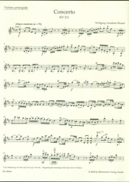 Mozart - Violin Concerto No. 2 in D major, K. 211 (BAR)