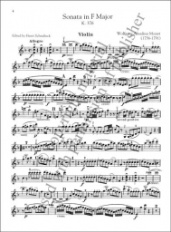 Sonata in F Major K. 376 for Violin and Piano