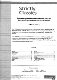 Strictly Classics-ensemble arrangements of 18 classic favorites