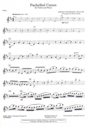 Pachelbel - Canon in D for Vioin and Piano (PRESS)