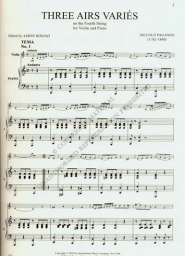 Paganini - Three Airs Varies on the Fourth String (INT)