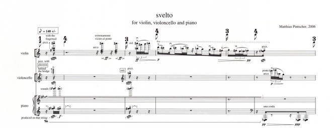 Svelto for violin, violoncello and piano Svelto for violin, violoncello and piano