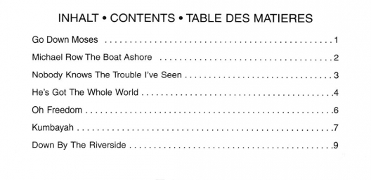 Gospels and Spirituals