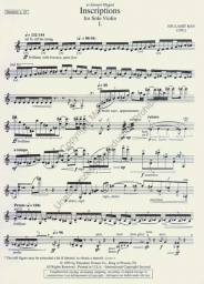 Inscriptions For Solo Violin