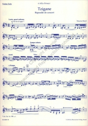 Ravel - Tzigane, Rapsodie de concert (BAR)