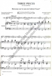 Ravel - Three Pieces for Cello and Piano (INT)