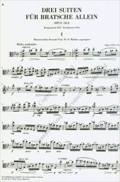 Max Reger - Three Suites for Viola Solo Op.131d