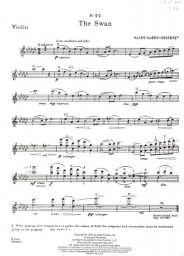 Saint-Saëns - The Swan for Violin and Piano Arr. Heifetz (FISCH)