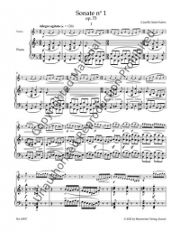 Saint-Saëns - Violin Sonata No. 1 in D minor (BAR)