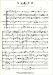 Two Sonatas for String Quartet K.87 and K.455