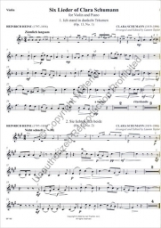 Six Lieder of Clara Schumann