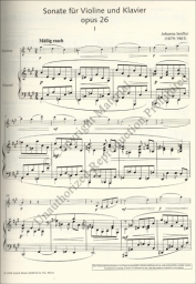 Sonata in A major opus 26 for Violin and Piano