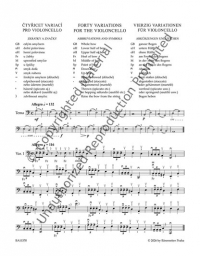 Sevcik - Forty Variations for the Violoncello Op. 3 (BAR)