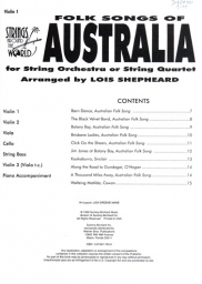 Folk Songs of Australia - Violin 1